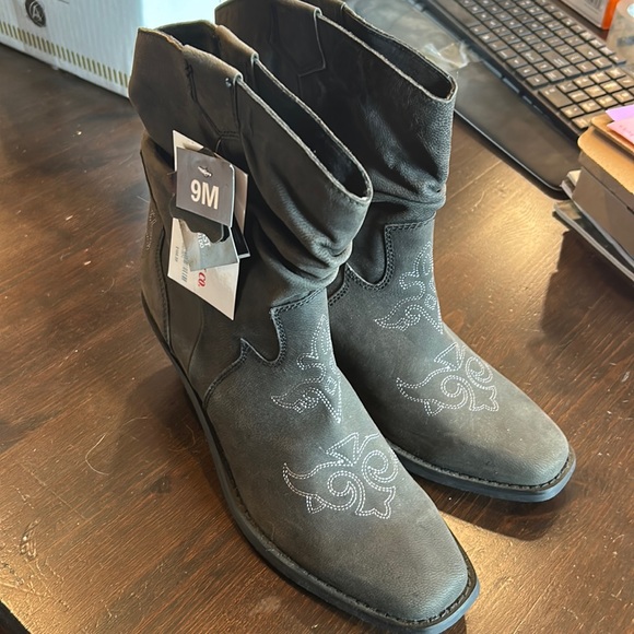 Santa Fe boot company Grey cowboy boots cowgirl boots new size 9 - Picture 1 of 5
